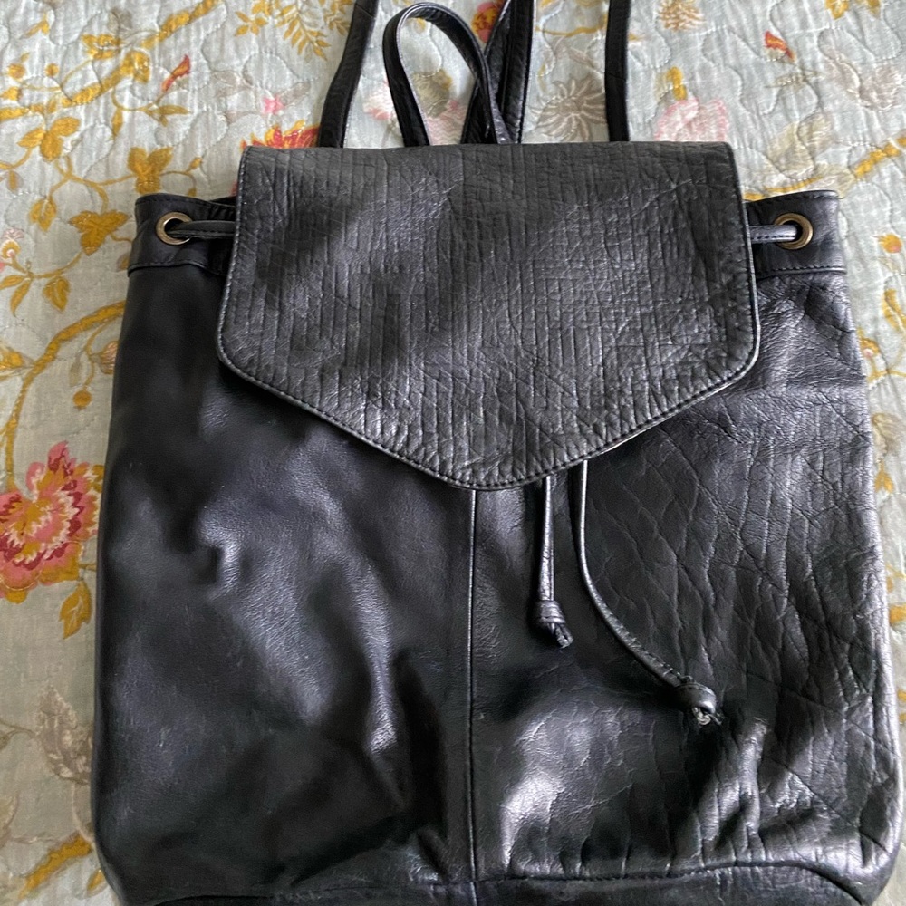 Day mood leather backpack purse